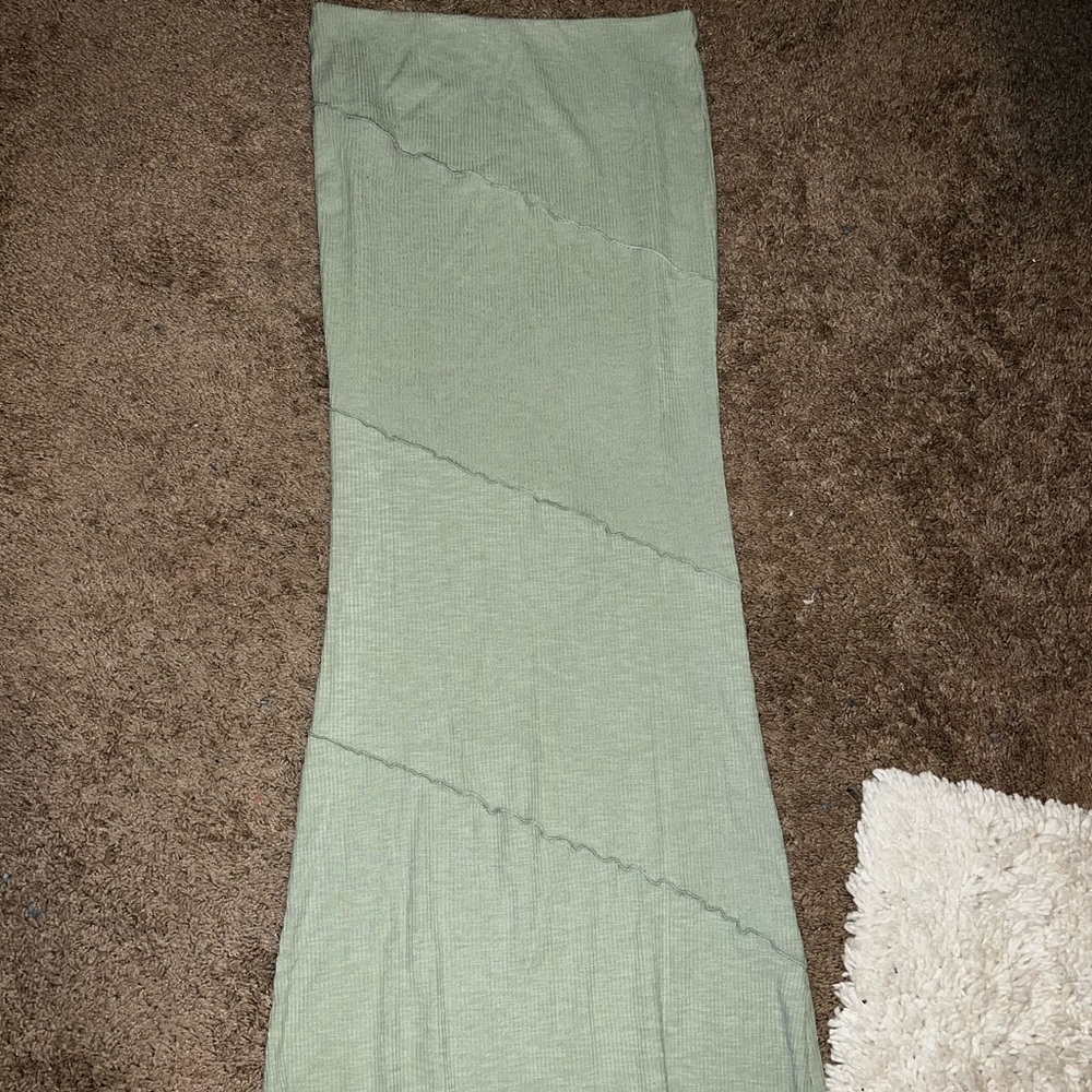 Pale Green Maxi Skirt from Princess Polly